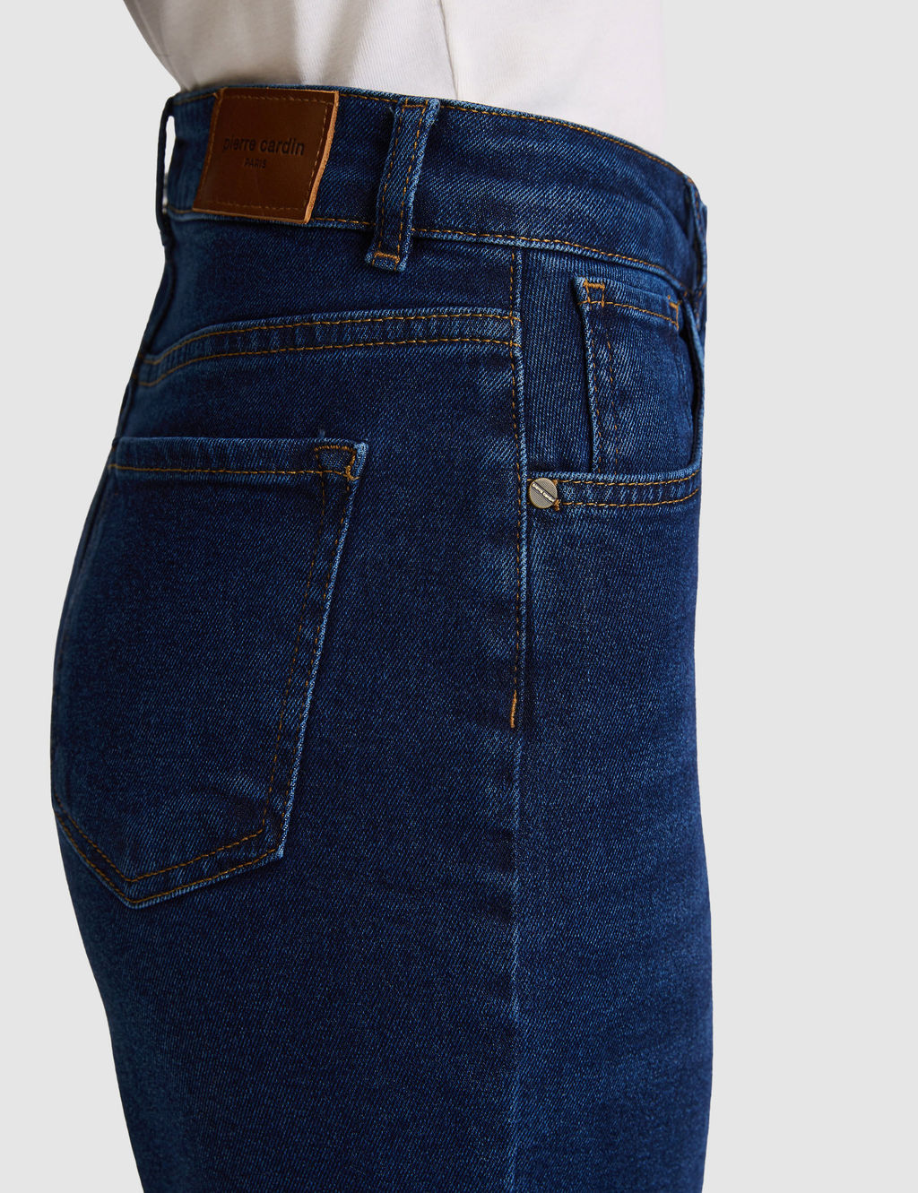 Koyu Mavi Mom High Waist Fit Jean Pantolon