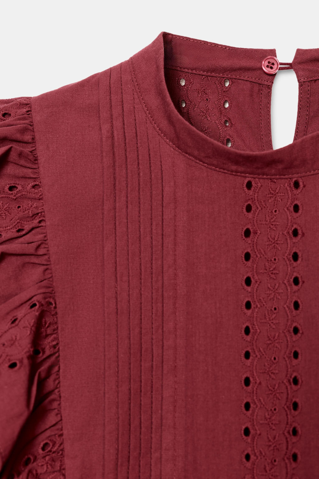 ROMANTIC BLOUSE WITH CUTWORK EMBROIDERY - Zara фото 9