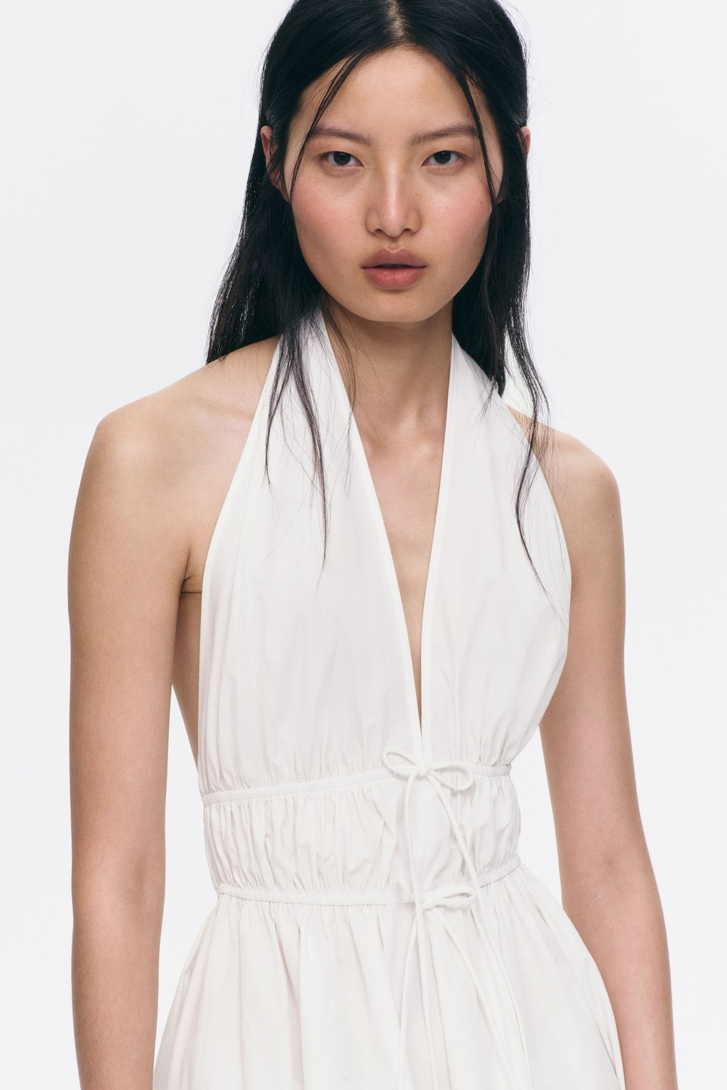 Vestido halter con cordones de ajuste - H&m фото 3