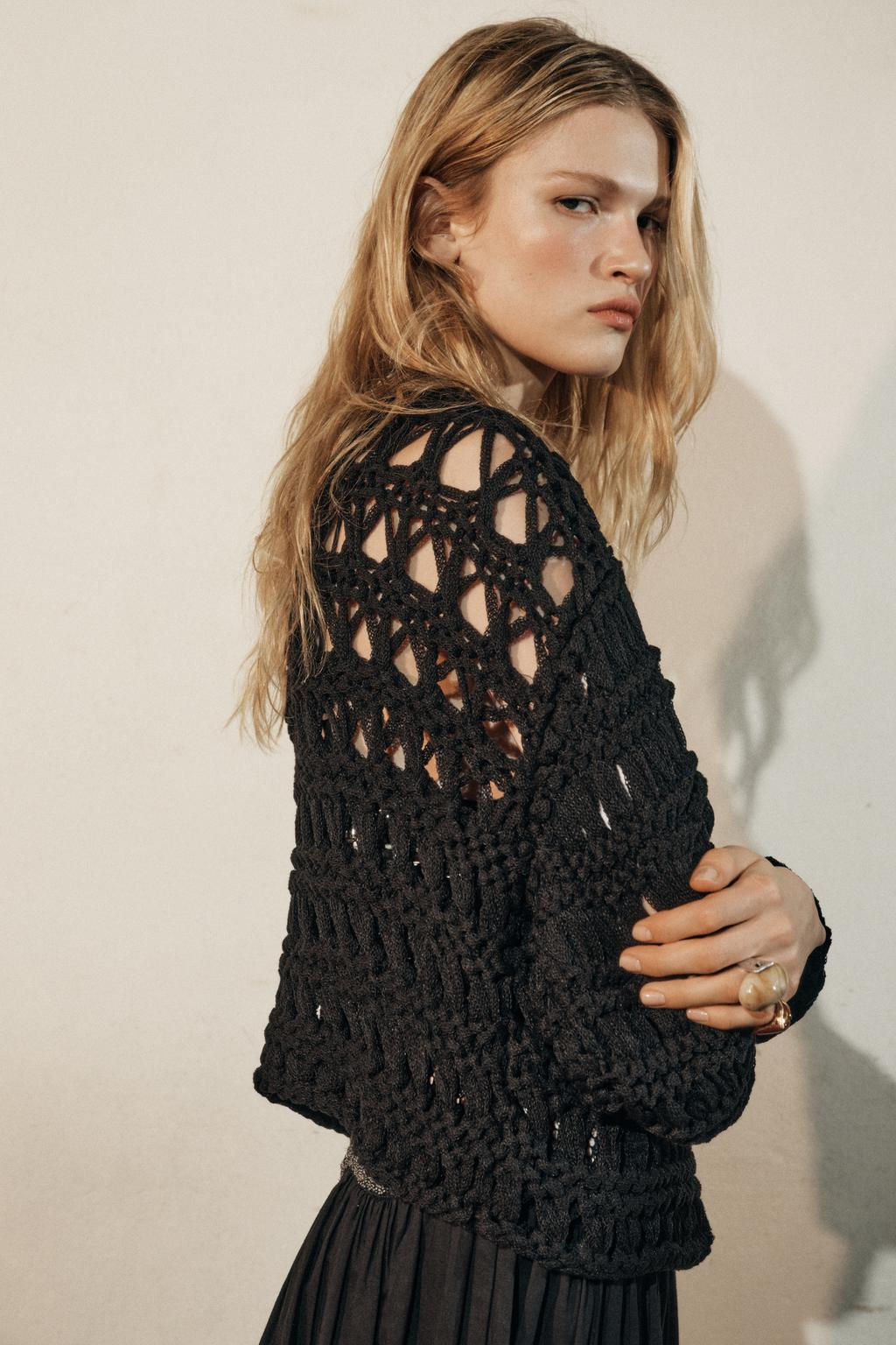 OPEN-KNIT CARDIGAN - Zara фото 6