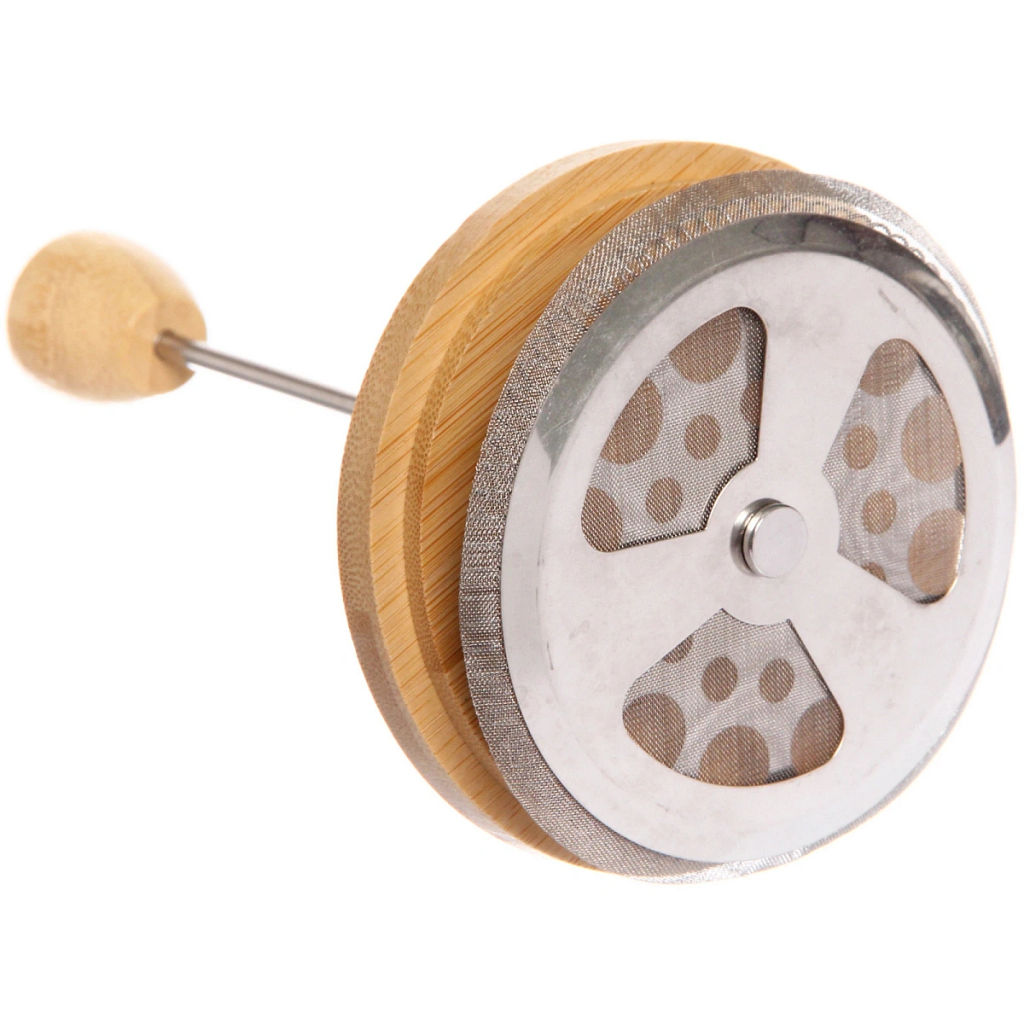 Френч-пресс 800мл "Хай-Тек" с бамбуковой крышкой