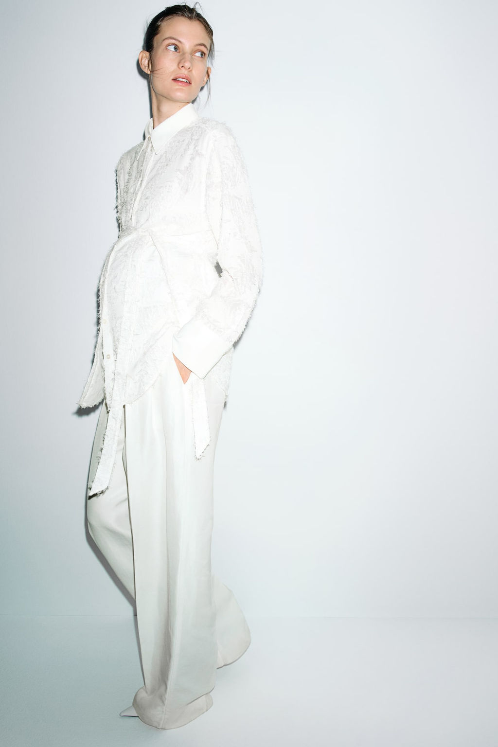 MAMA Blusa en tejido jacquard Before & After - H&m фото 4