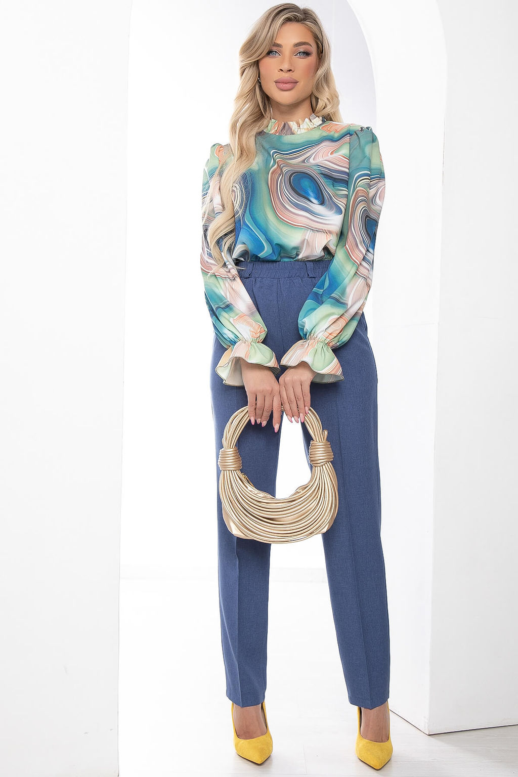 Брюки Эмилия (джинс) Б7919 - Lt collection фото 11