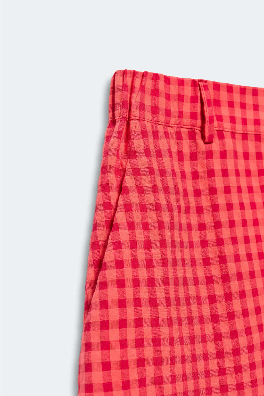 PANTAL?N CARROT VICHY LIMITED EDITION / Rojo / Coral - Zara фото 6