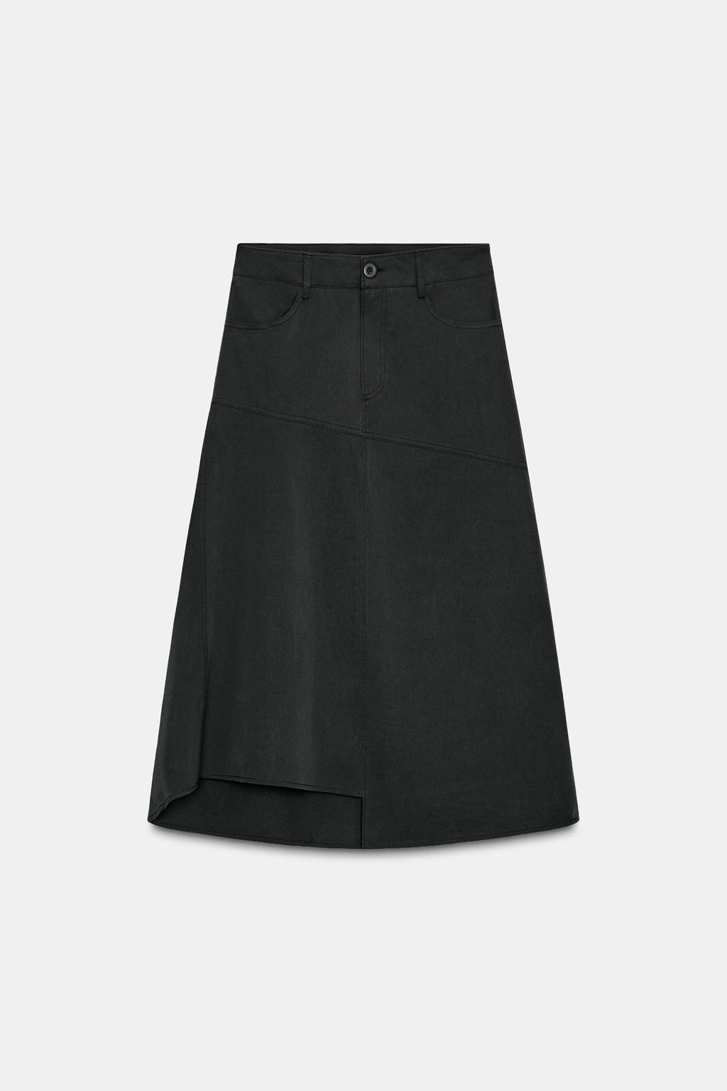ASYMMETRIC MIDI SKIRT - Zara фото 7