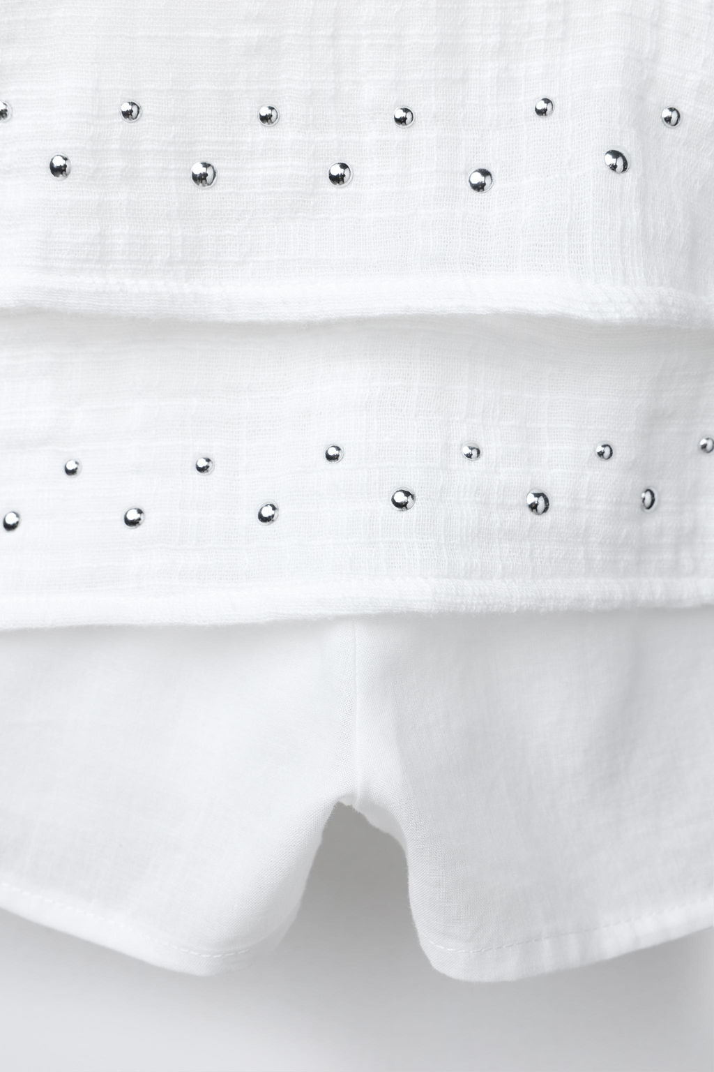 STUDDED RUFFLE BERMUDA SKORT - Zara фото 4