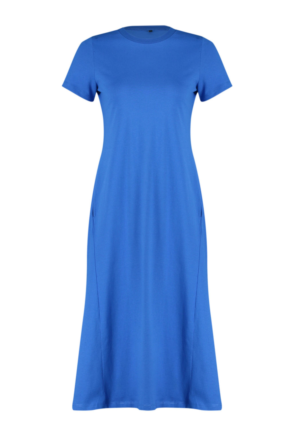 TRENDYOLMILLA Siyah Cepli Premium Bisiklet Yaka A-Line Orme Midi Elbise TWOSS24EL00169  фото 31