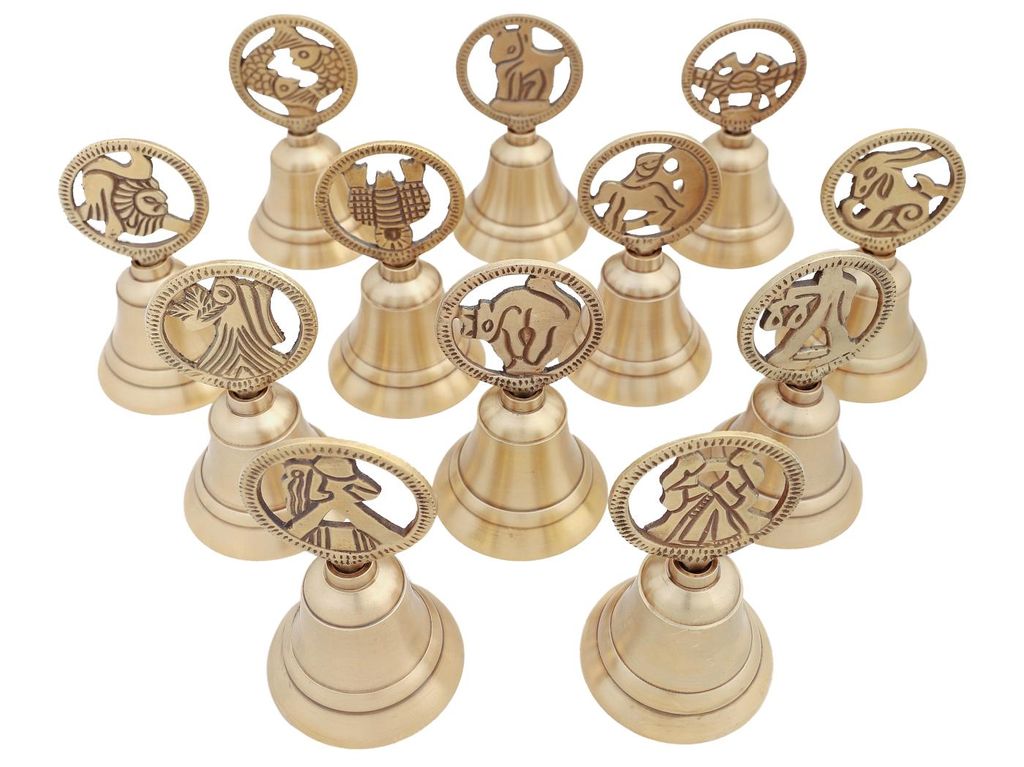 Колокольчики № Кл2064/2 (антик) наб. из 12шт