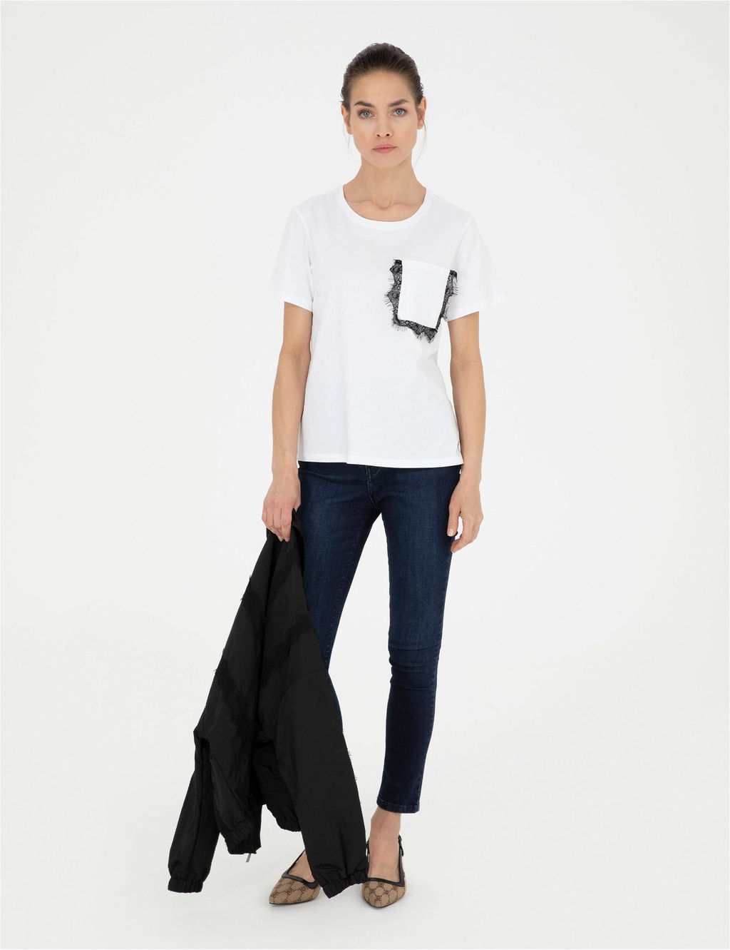 Beyaz Comfort Fit Ti__rt - Pierre cardin фото 4