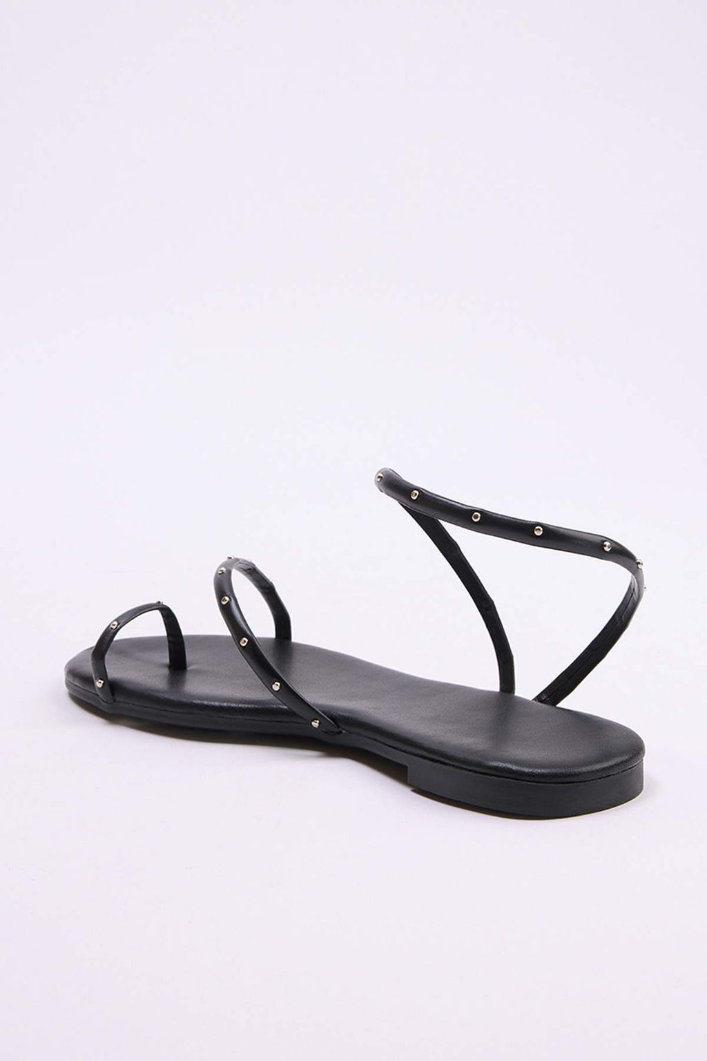 Siyah Kad?n Trok Detayl? Parmak Aras? Sandalet TAKSS26SD00001 - Trendyolmilla фото 4