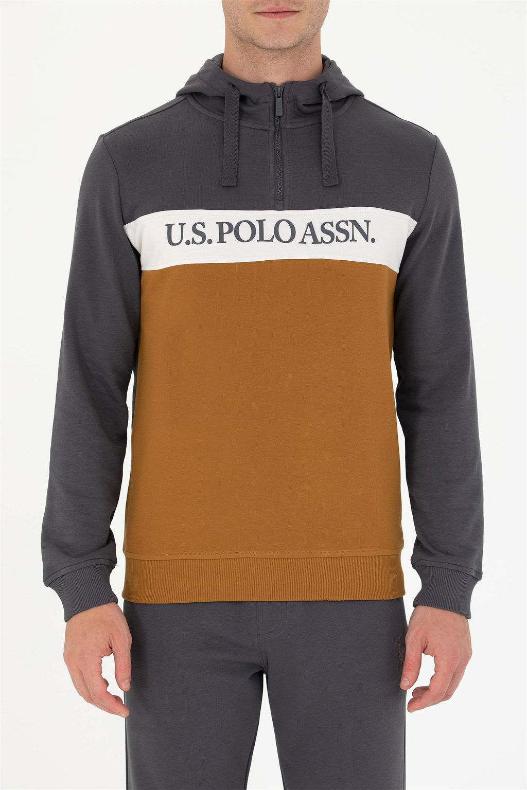 U. S. Polo Assn Мужской свитшот антрацитового цвета - U.s. polo assn фото 13