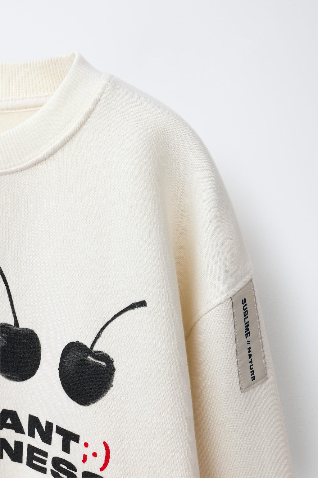 CHERRY AND SLOGAN SWEATSHIRT - Zara фото 11