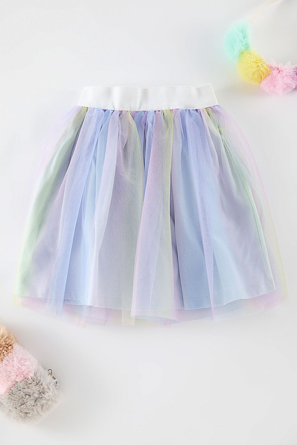 Cok Renkli K?z Cocuk Mini Renk Tutu Orme Etek TKDAW25ET00005 - Trendyolmilla фото 5