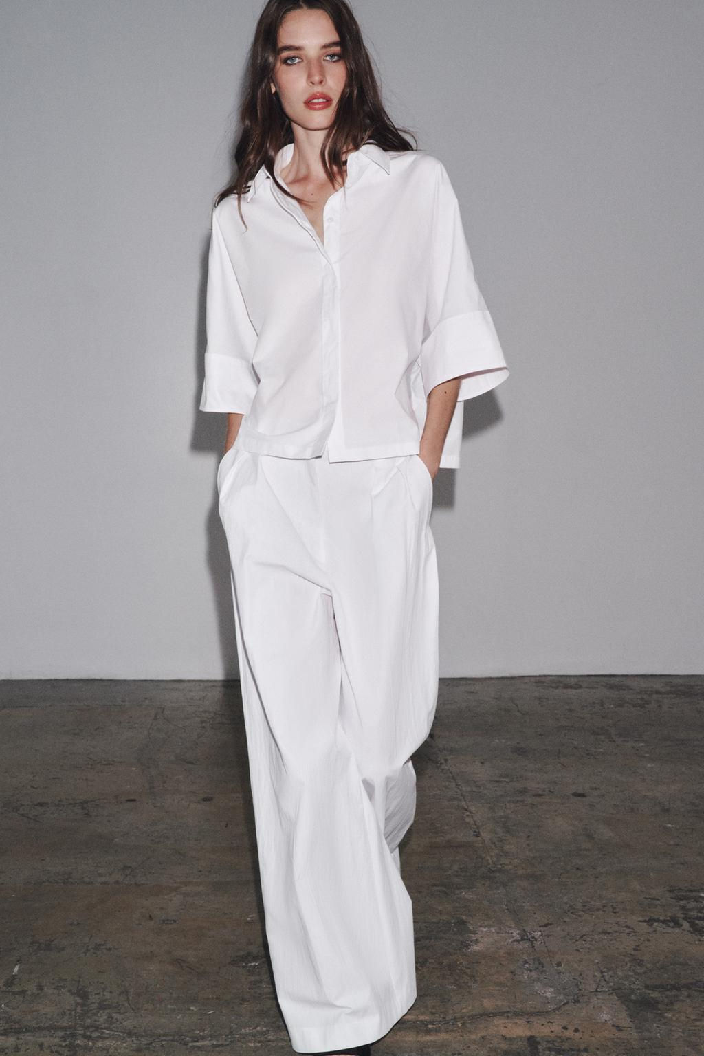 ZW COLLECTION TECHNICAL-EFFECT DARTED TROUSERS