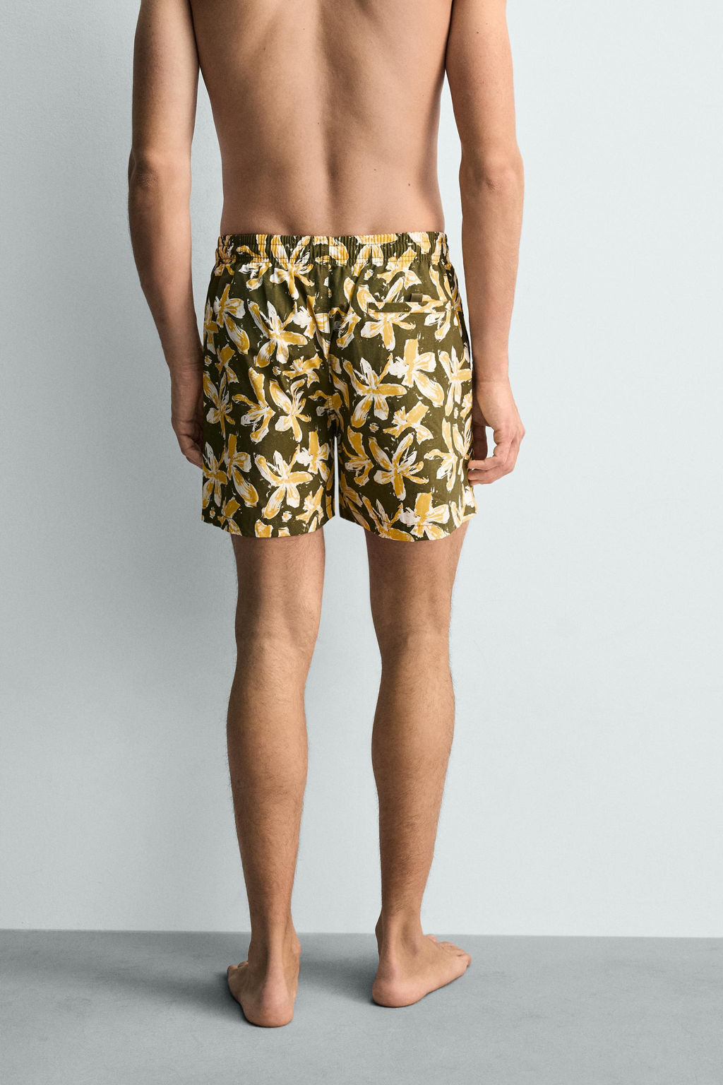 BA?ADOR MEDIO ESTAMPADO FLORES / Khaki - Zara фото 3