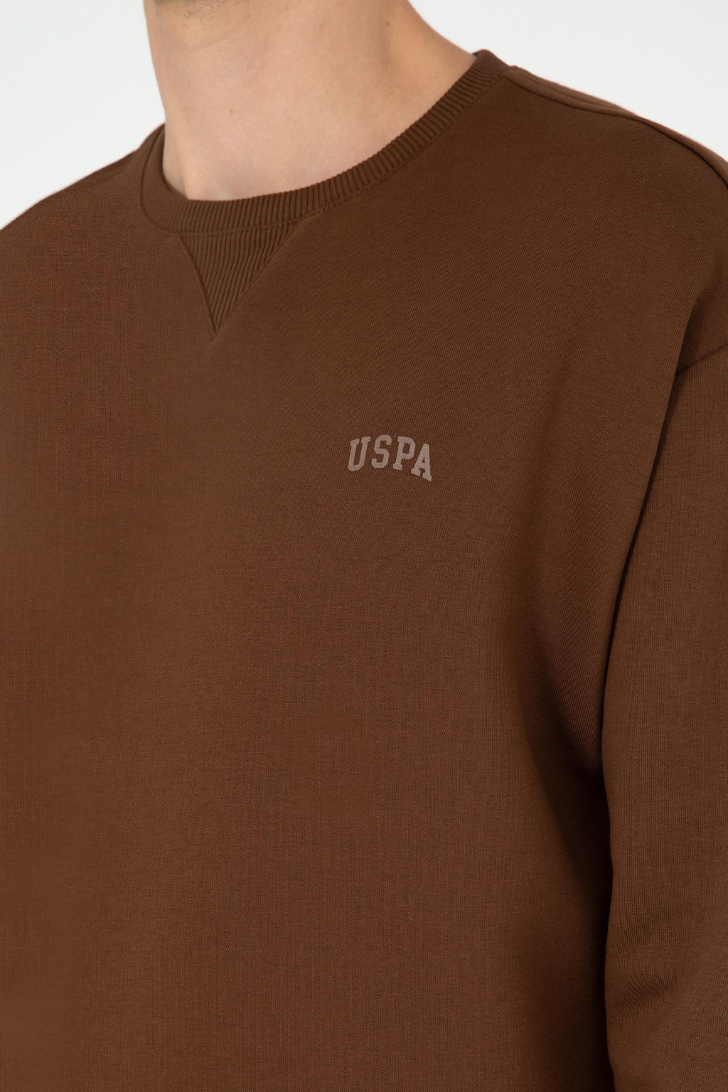 Мужской коричневый базовый свитшот Неожиданная скидка в корзине - U.s. polo assn фото 7