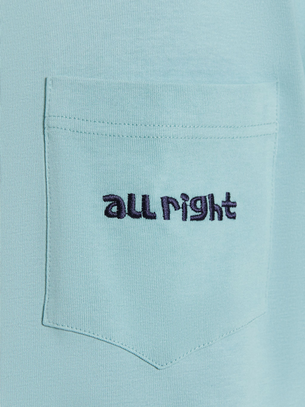 Футболка мужская голубая с вышивкой all right - Mark formelle фото 5