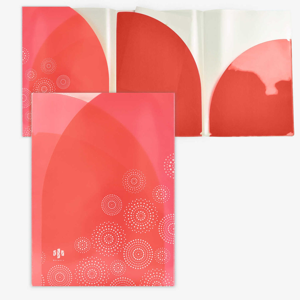 Папка для документов пластиковая арт. 49686/ 12 КРУГИ (полипропилен, формат А4, 23х31.5 см, 3 отделе