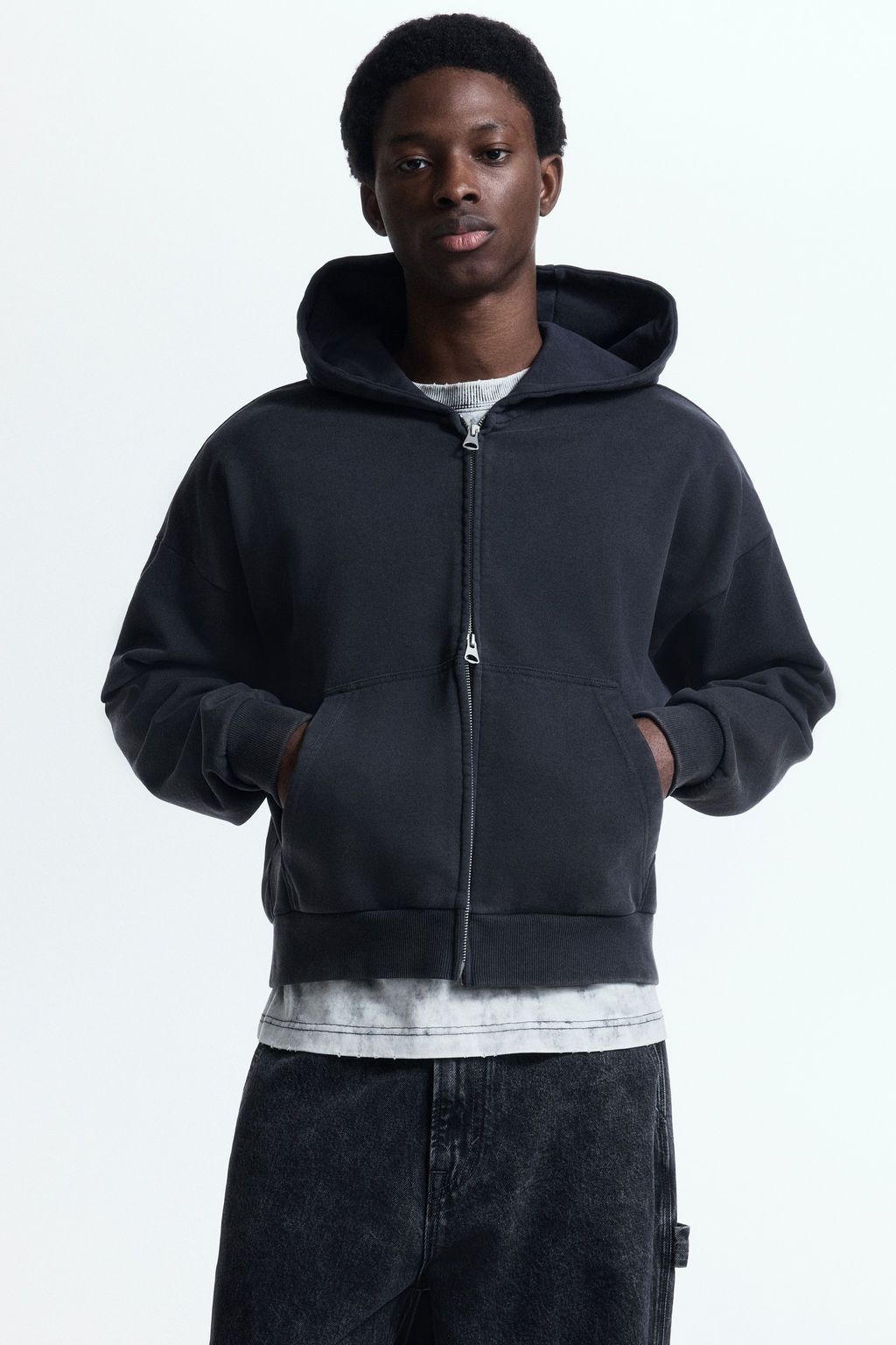 Chaqueta sudadera con cremallera Oversized Fit - H&m фото 4
