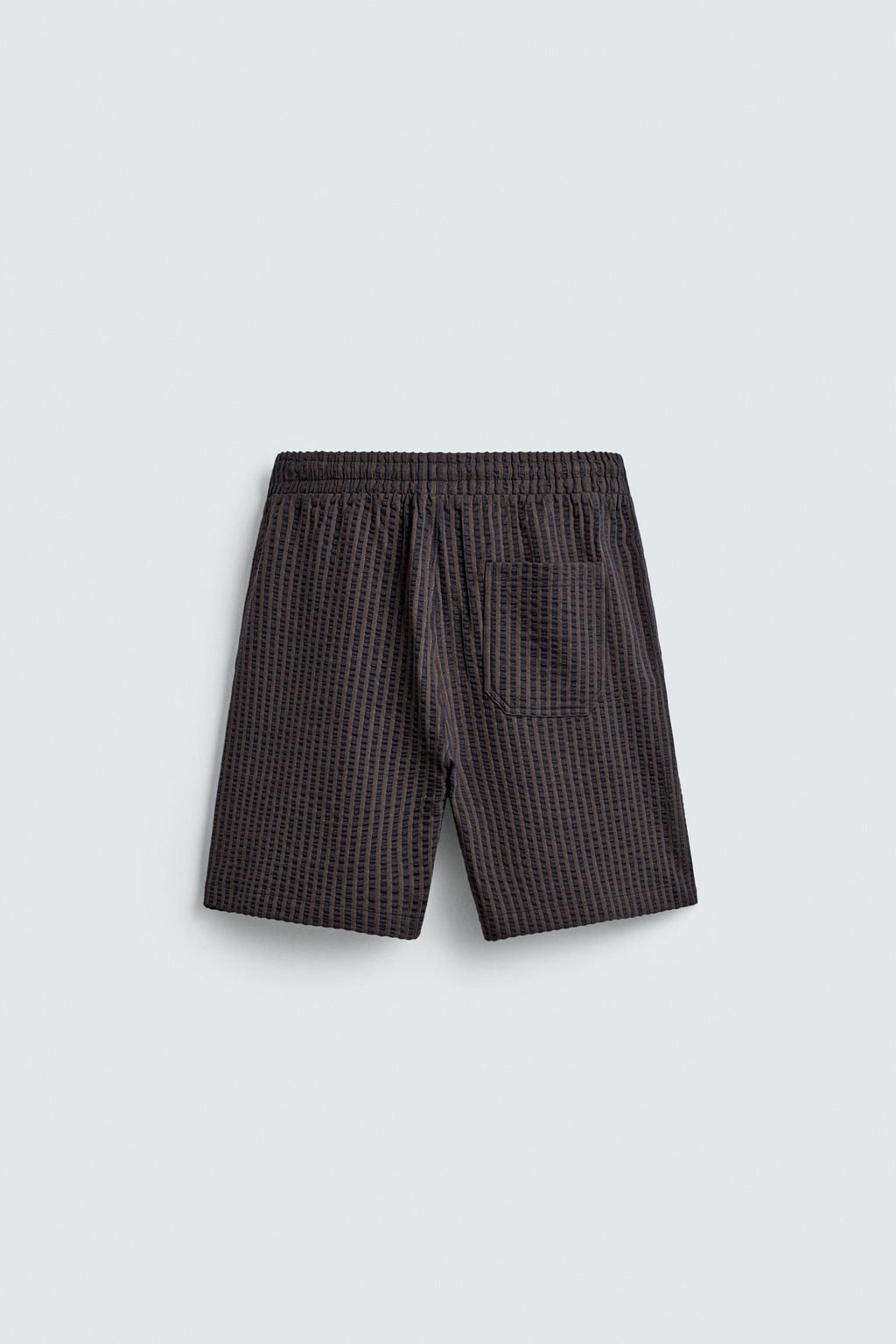 SEERSUCKER STRIPE COMFORT BERMUDA SHORTS - Zara фото 8