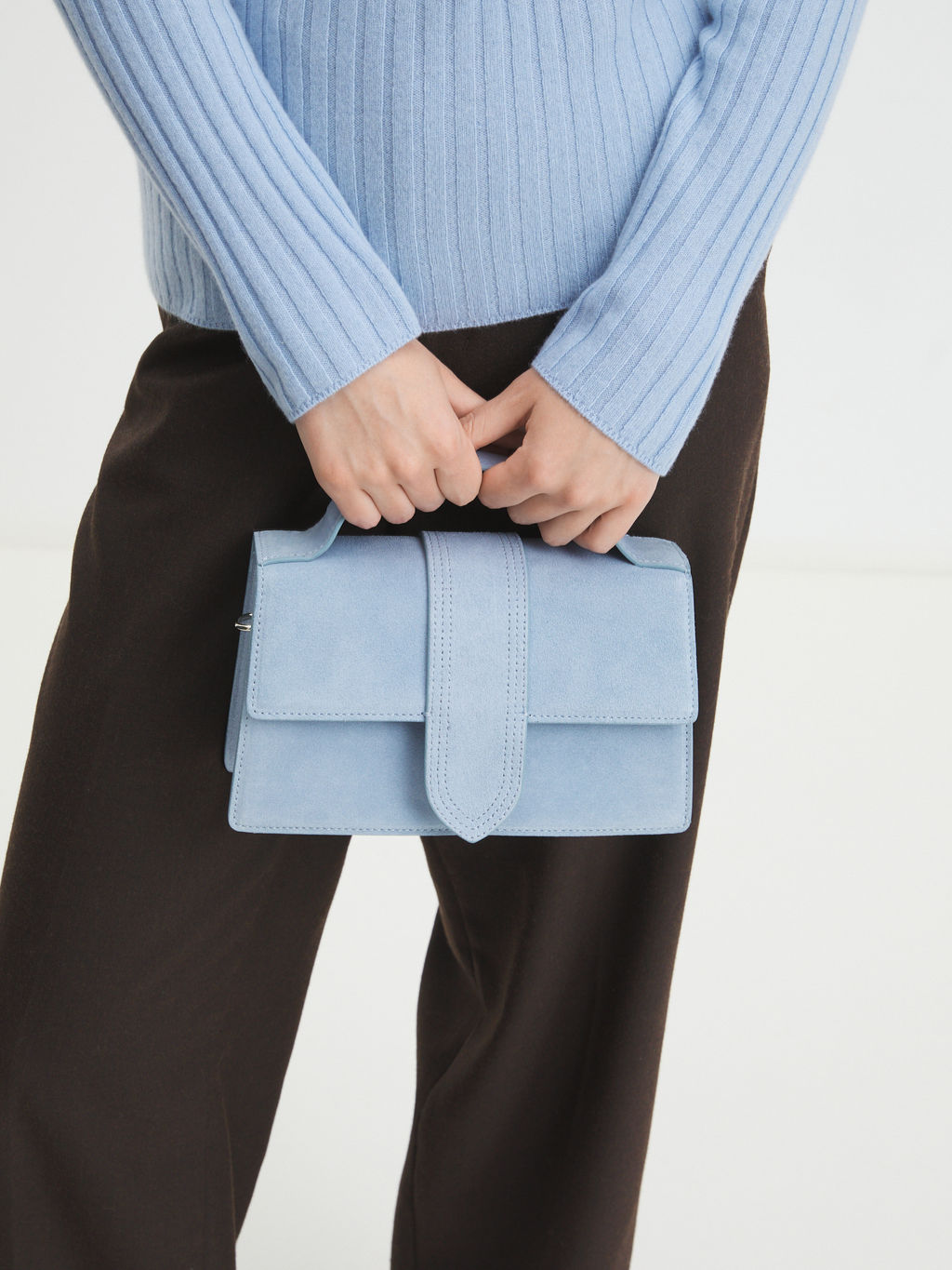 Женская сумка с ручками TENDANCE Артикул 4399903, серо-голубой  фото 7