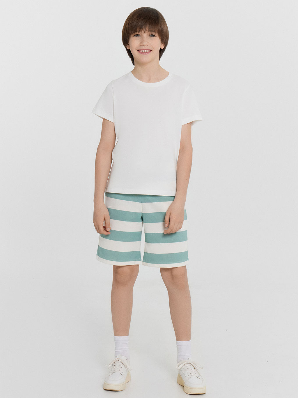 Шорты для мальчиков в полоску - Mark formelle фото 3