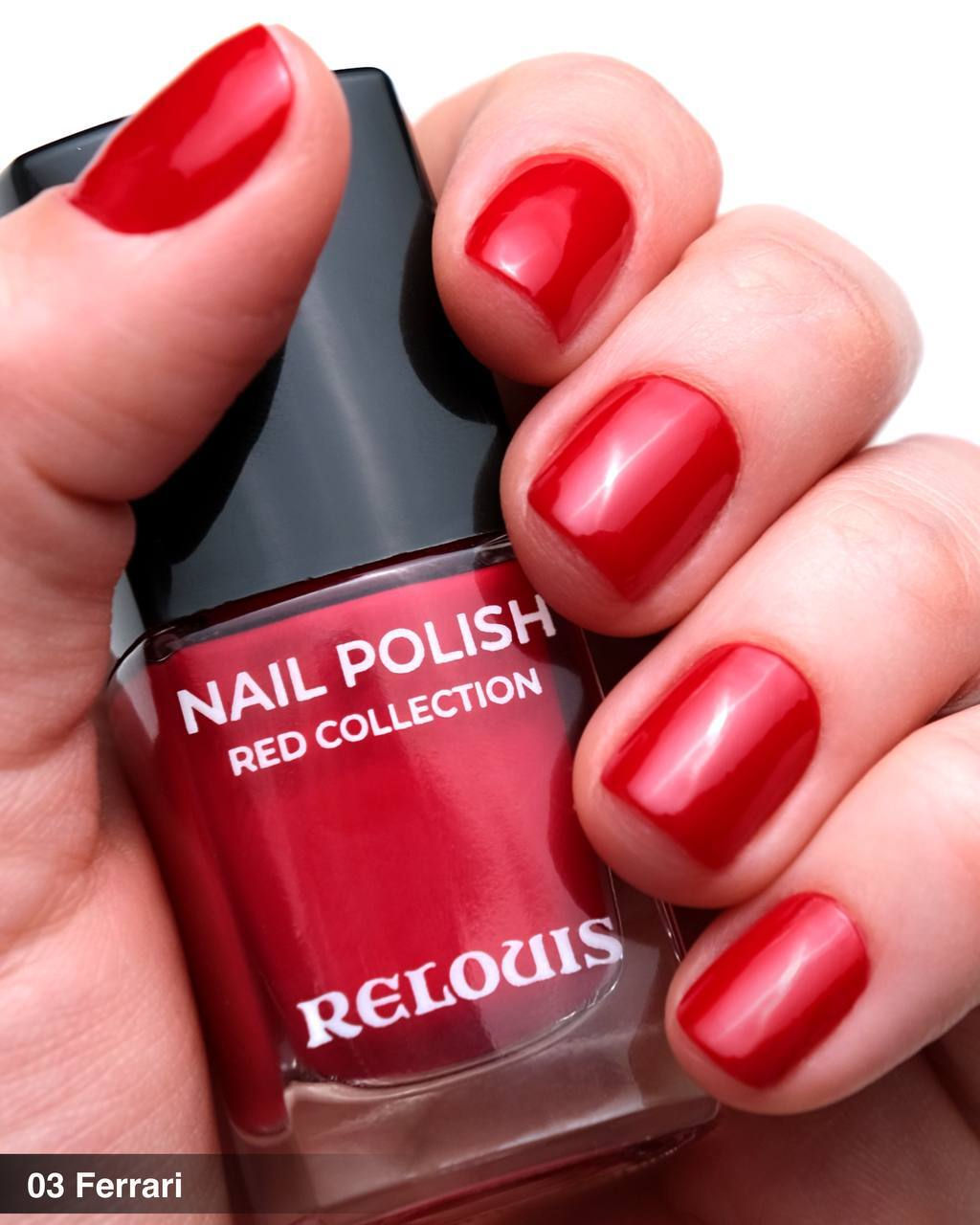 RELOUIS Лак для ногтей Red Collection №03 яркий теплый красный
