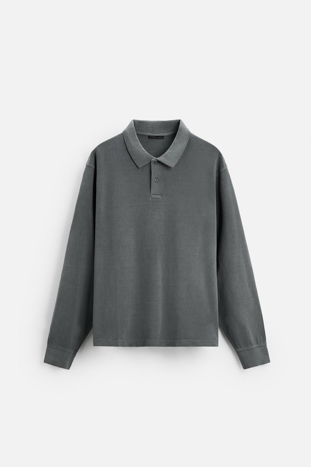 TEXTURED PIQUE POLO SHIRT - Zara фото 22