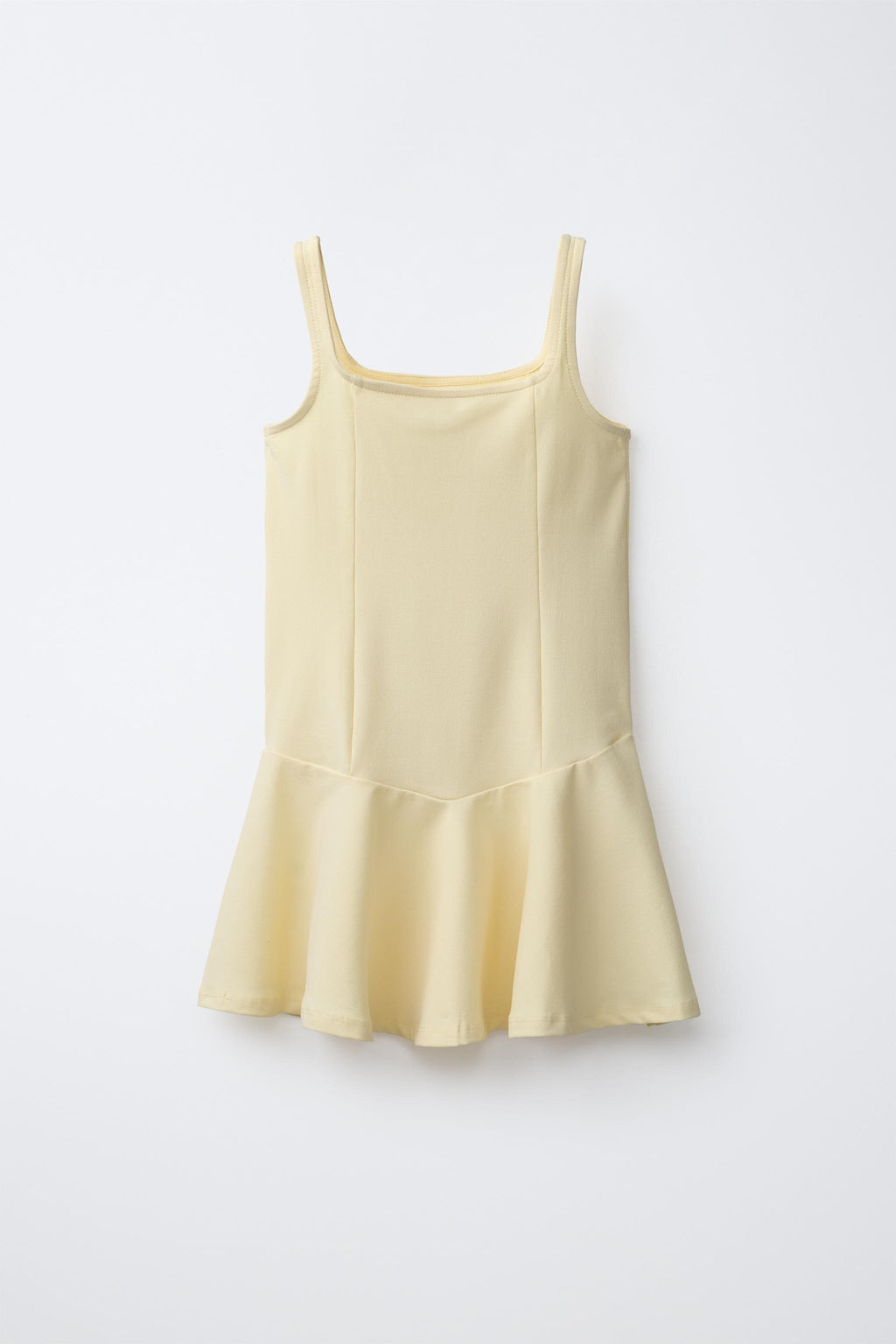 VESTIDO FALDA VUELO / Amarillo pastel - Zara фото 5