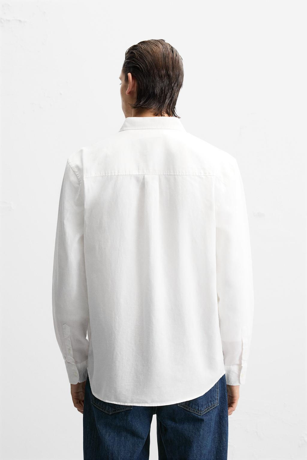 COTTON - LINEN SHIRT - Zara фото 11