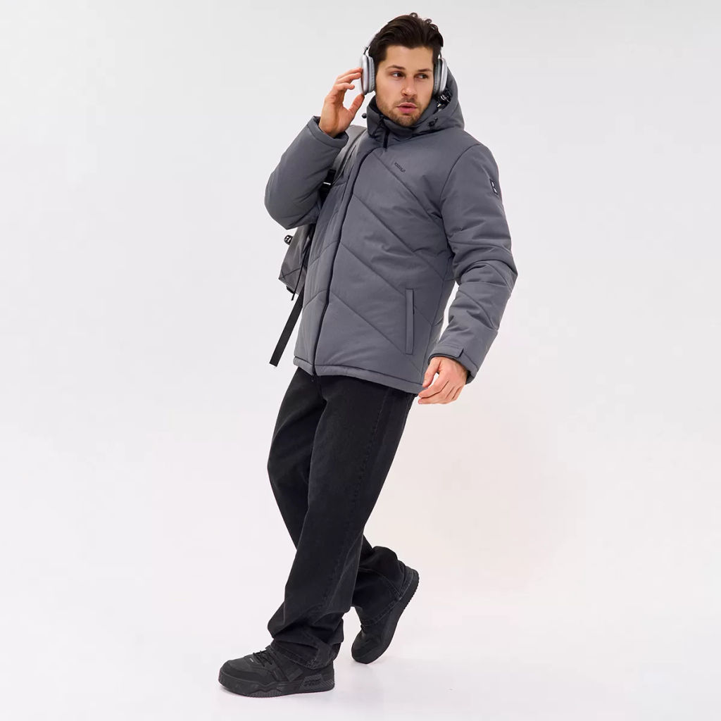 RODOS Куртка зимняя мужская мембрана М-318 Серый