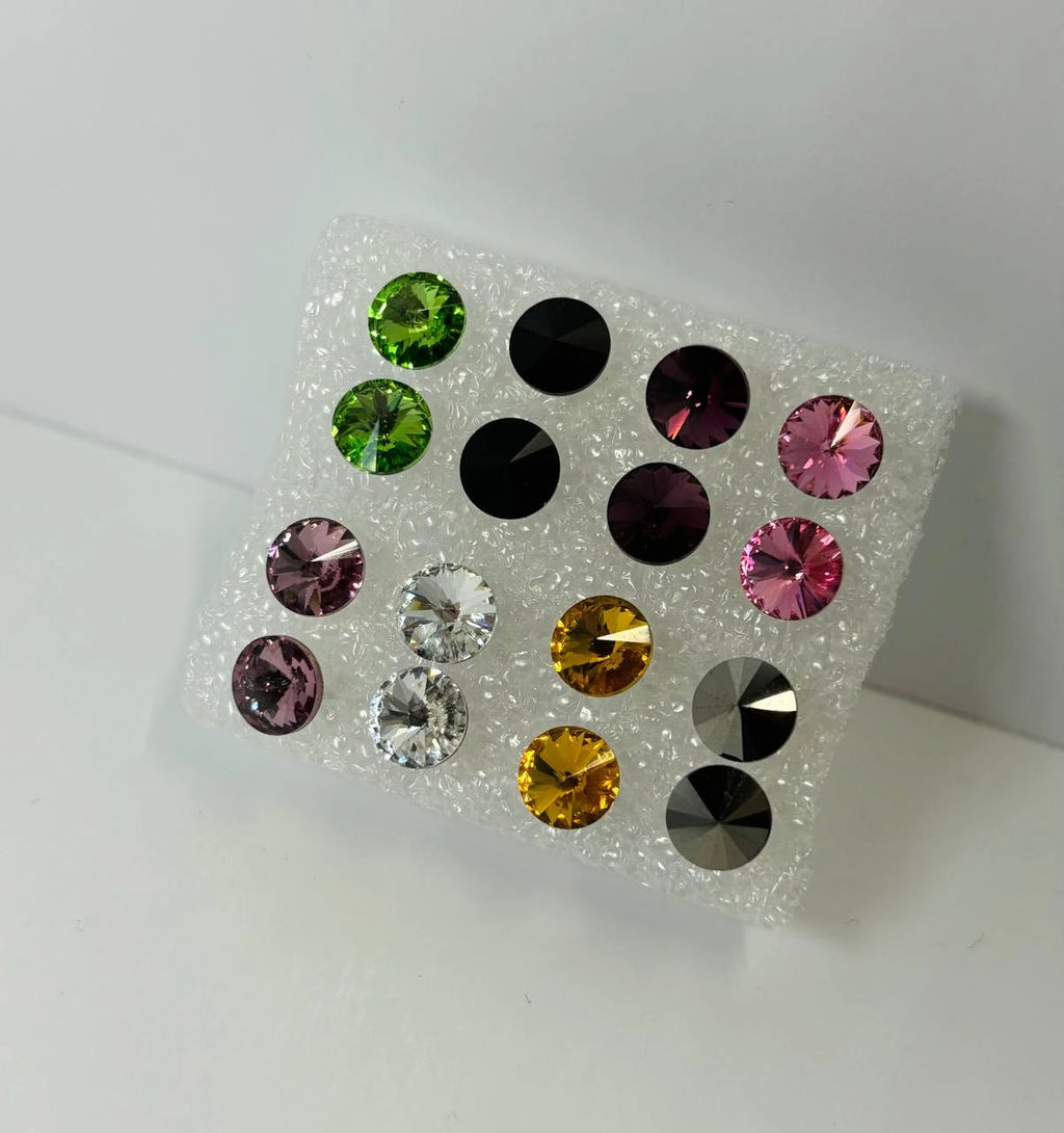 Набор серьги-гвоздики PR1102 ассорти - Mini maxi фото 2