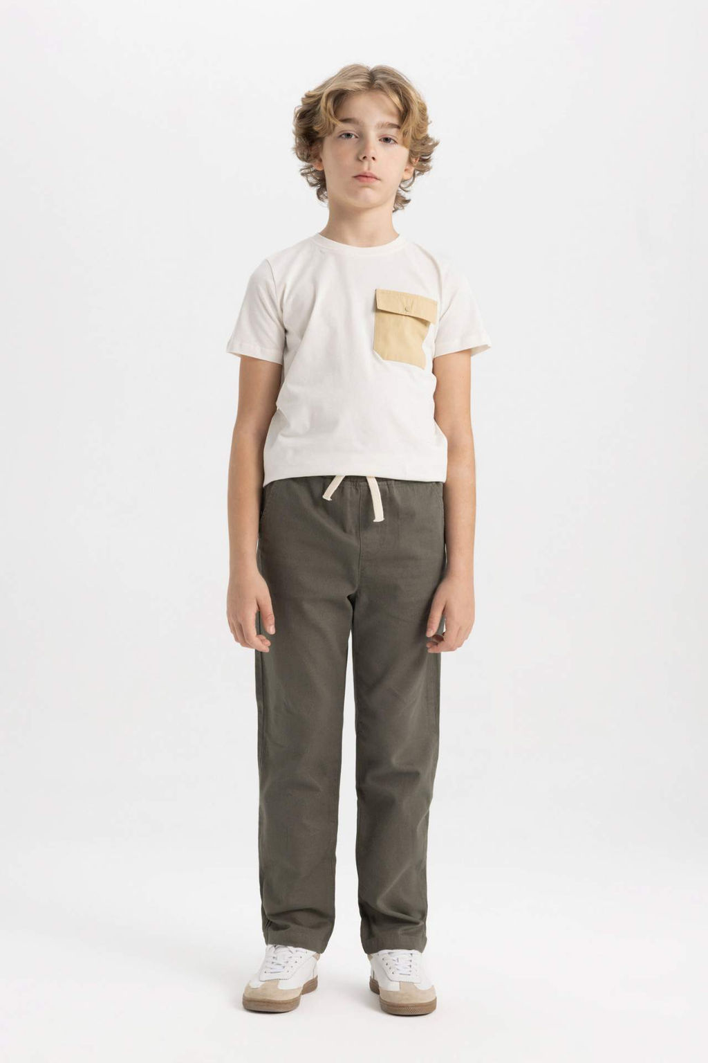 Erkek Cocuk Standart Paca Gabardin Pantolon - Defacto фото 4
