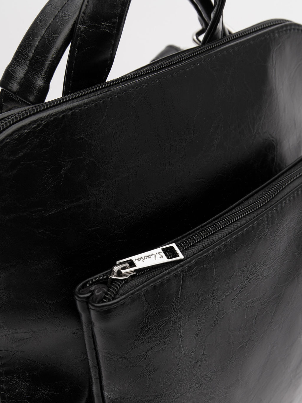 Чёрный рюкзак S.Lavia  фото 5