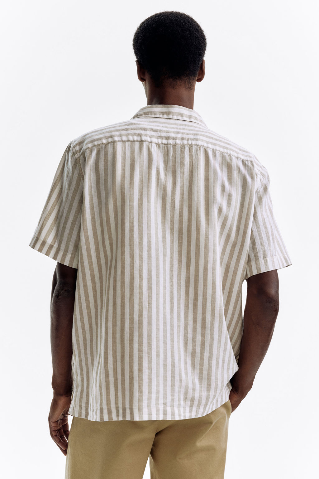 Camisa en mezcla de lino Regular Fit - H&m фото 7