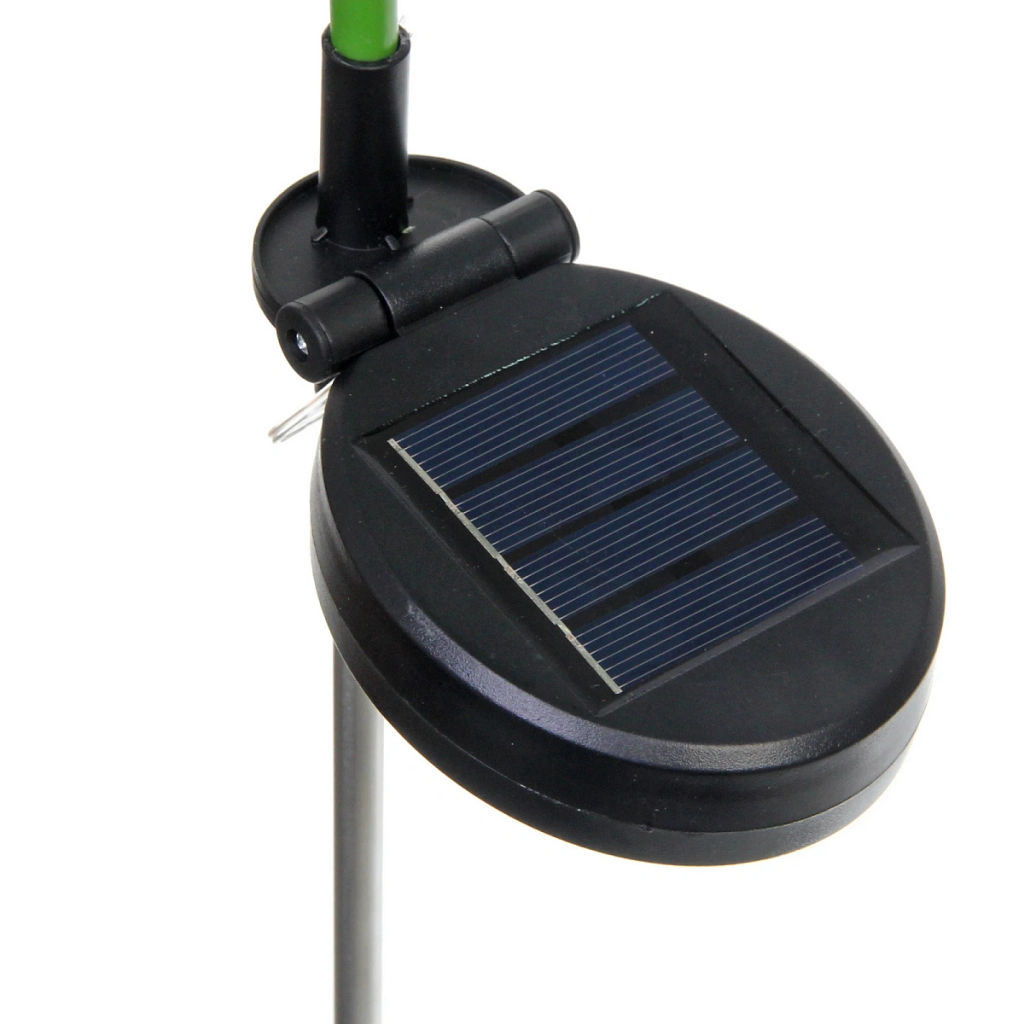 Светильник на солн.батарее (фигура на спице с подсветкой) "Великолепная роза" 73 см, Голубой (свечение белое)