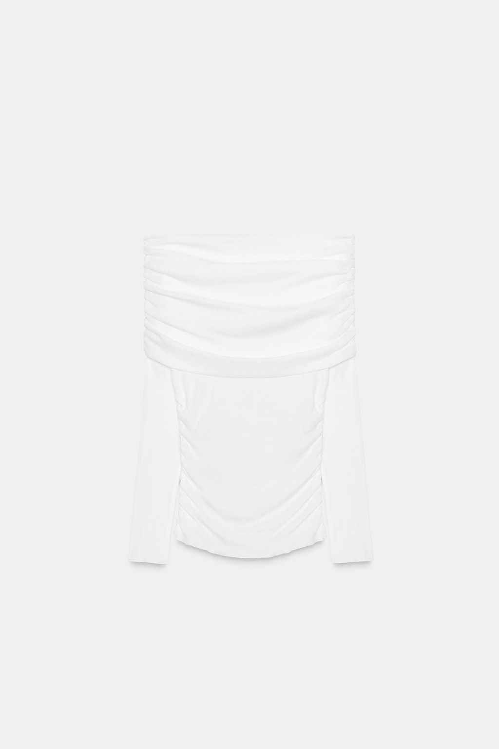 GATHERED BANDEAU T-SHIRT - Zara фото 9