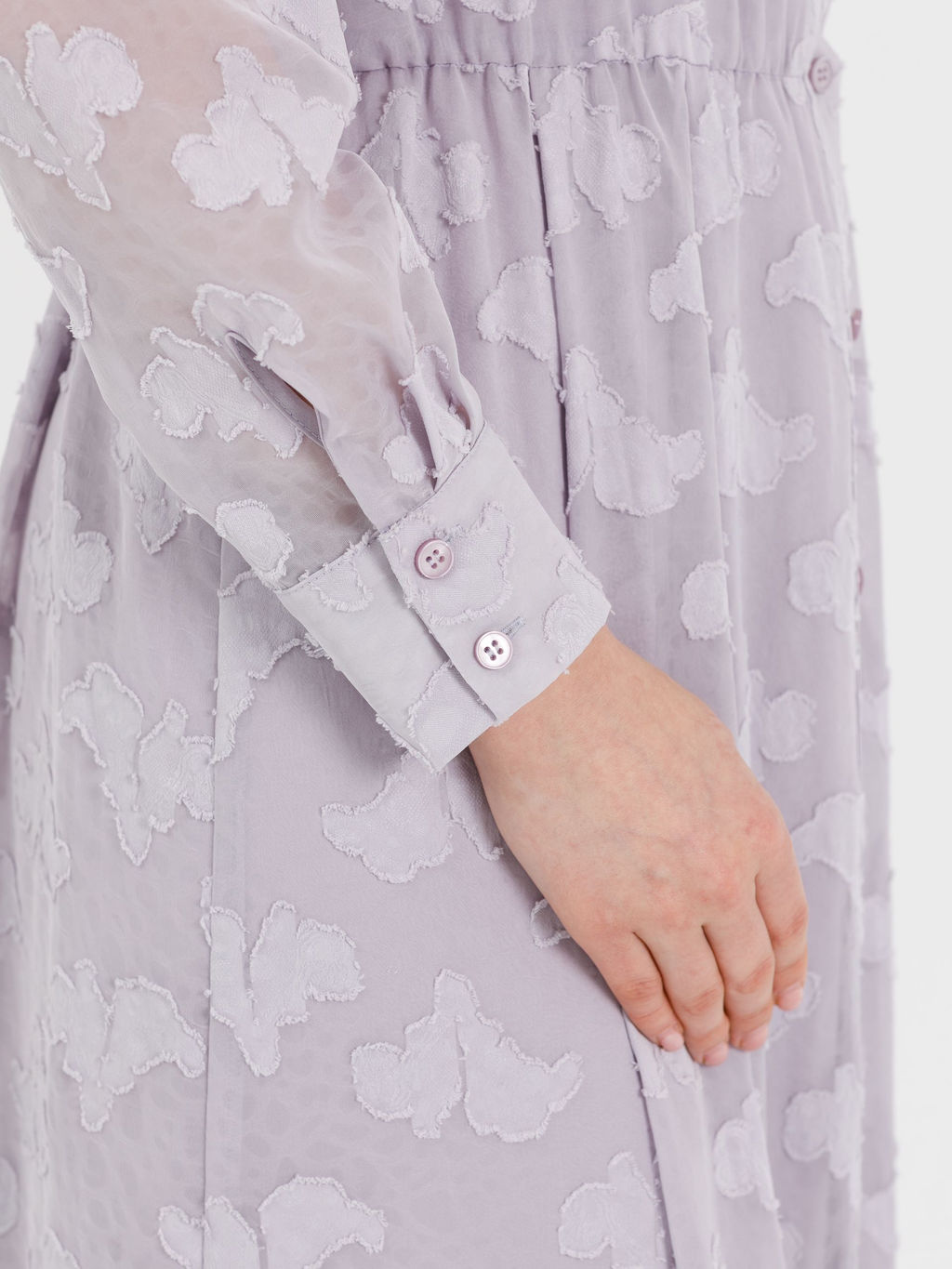 Платье из шифона с вытравкой Новый год