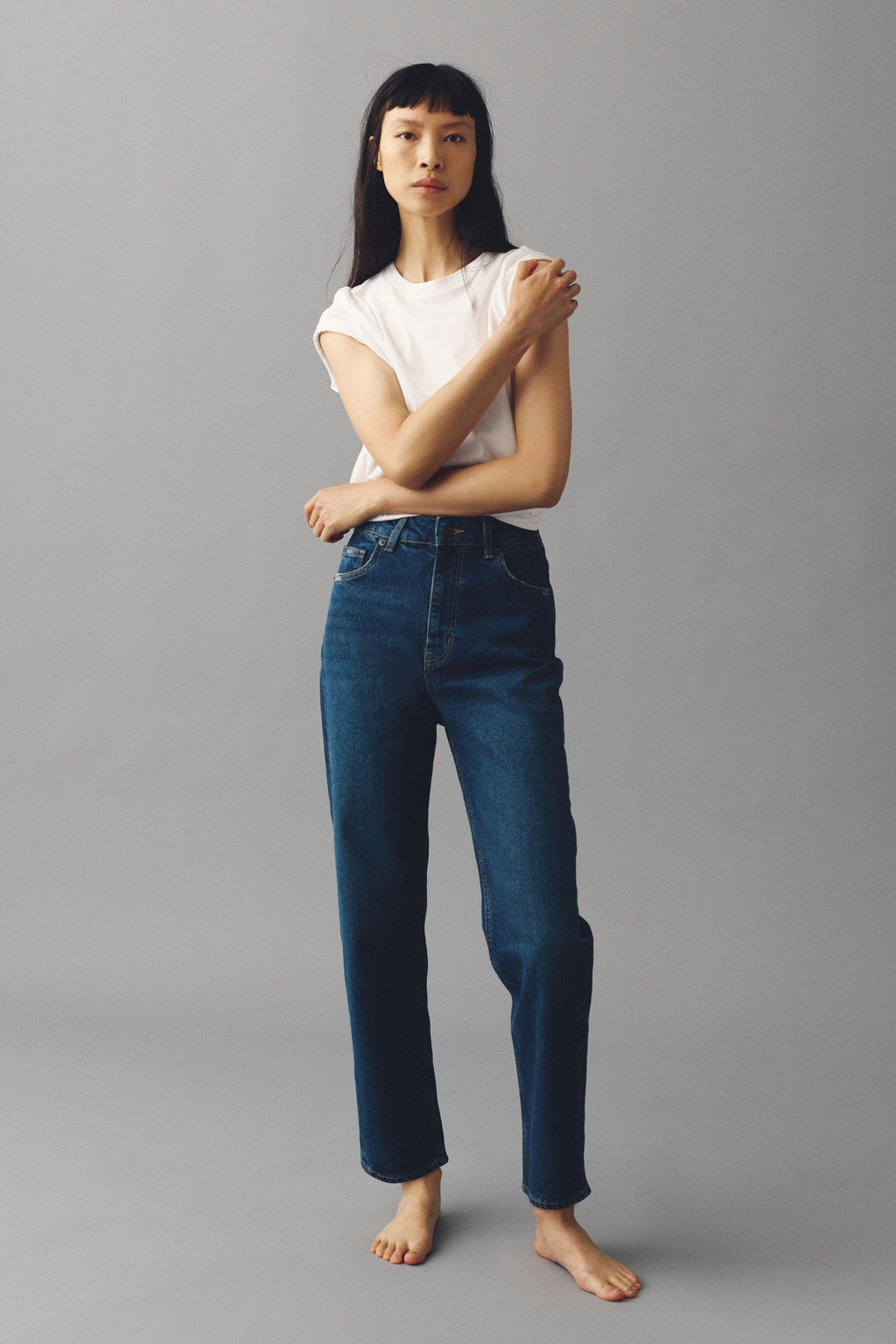 Mom Slim Fit High Waist Ankle Jeans - H&m фото 13