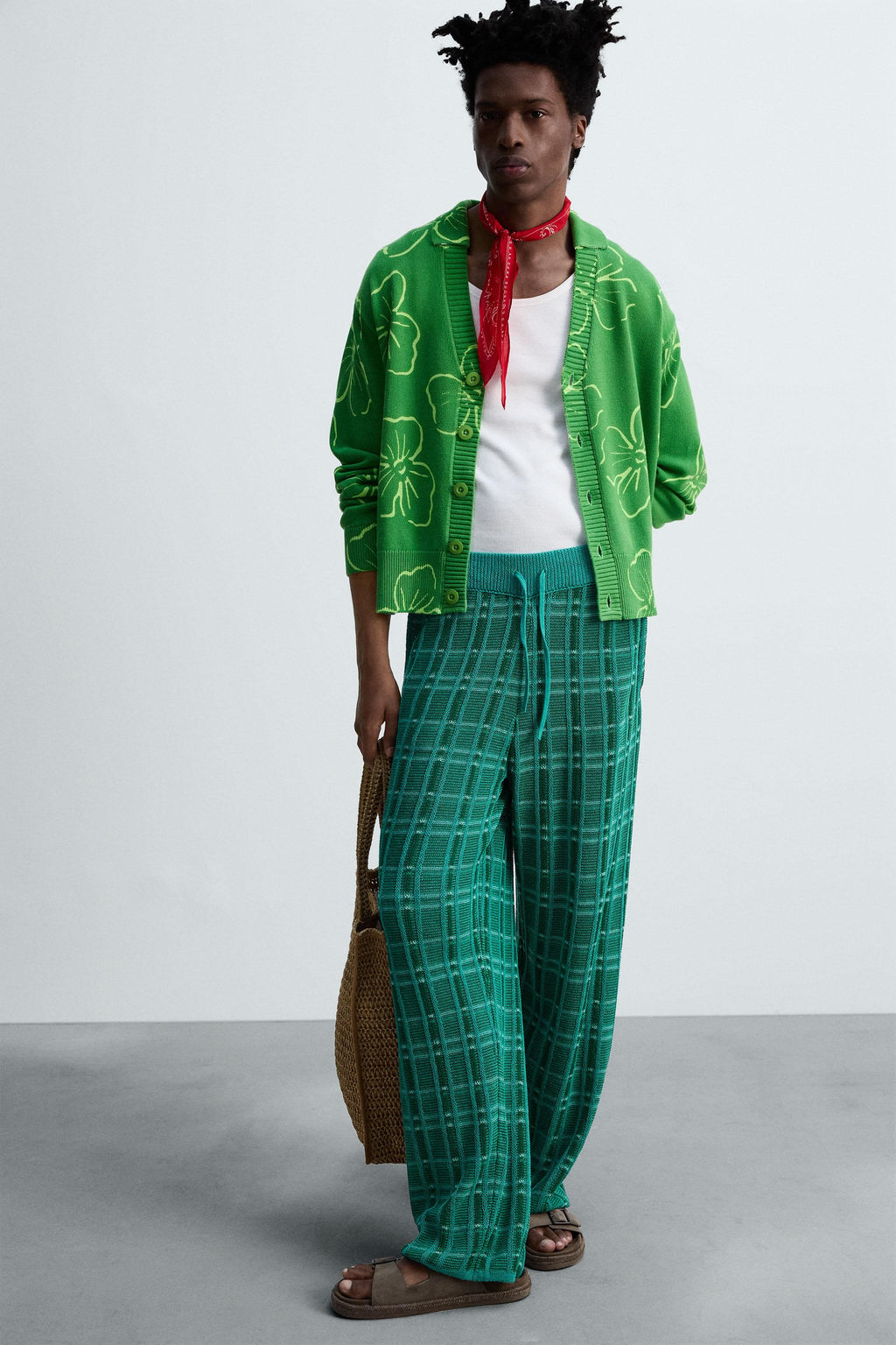 JACQUARD KNIT TROUSERS  OTIS KWAME KYE QUAICOE - Zara фото 16