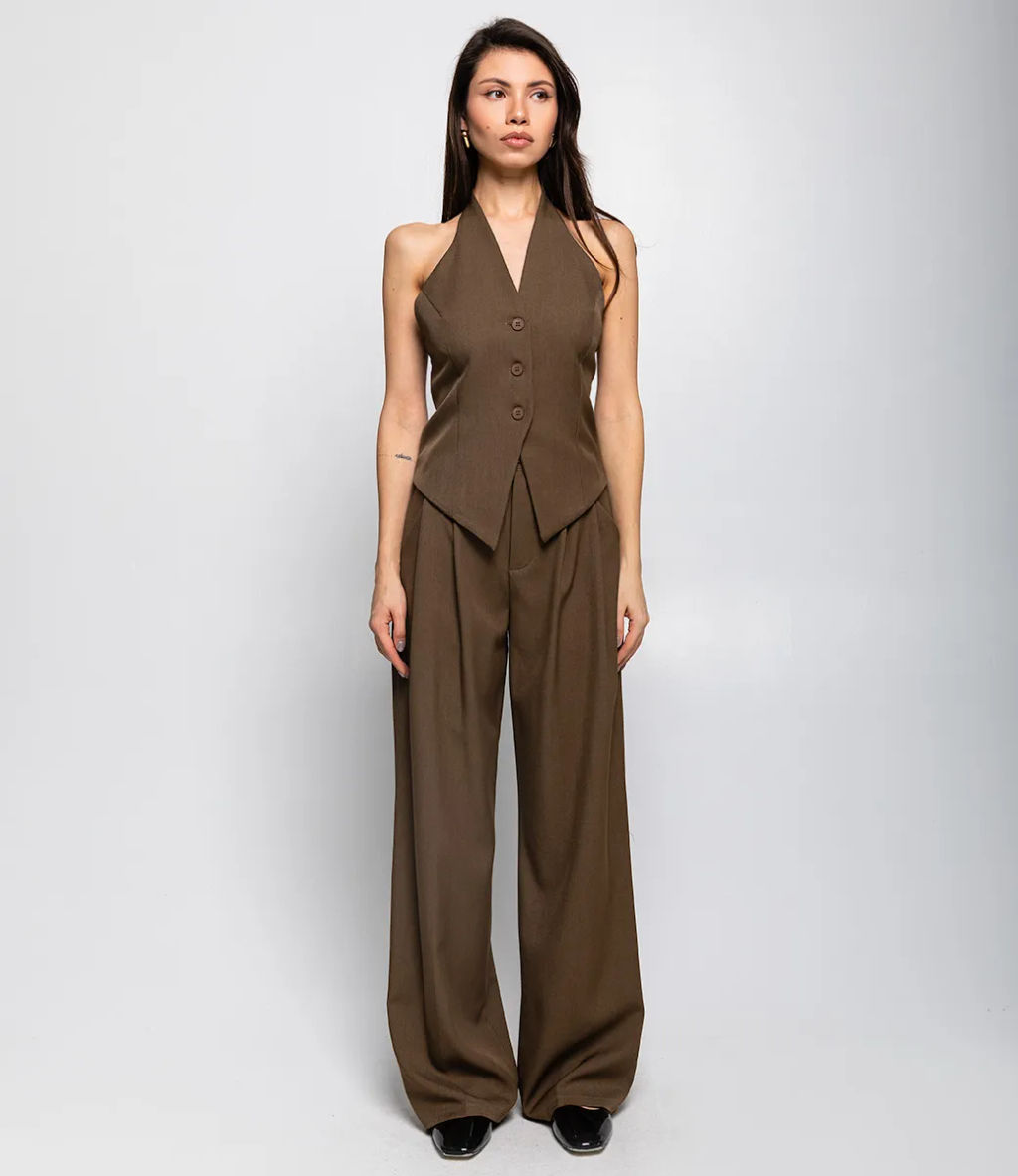 Костюм #КТ6075, тёмный хаки