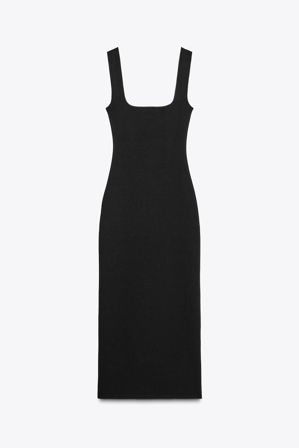 STRETCH SQUARE NECK DRESS - Zara фото 23