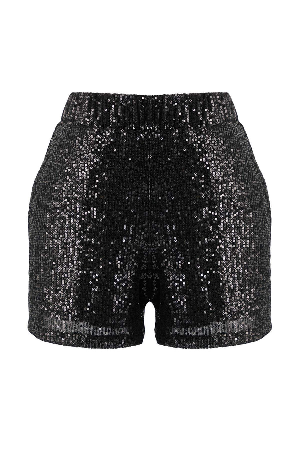 Siyah Dokumlu Beli Lastikli Payet Sort TPRAW26SR00003 - Trendyolmilla фото 8