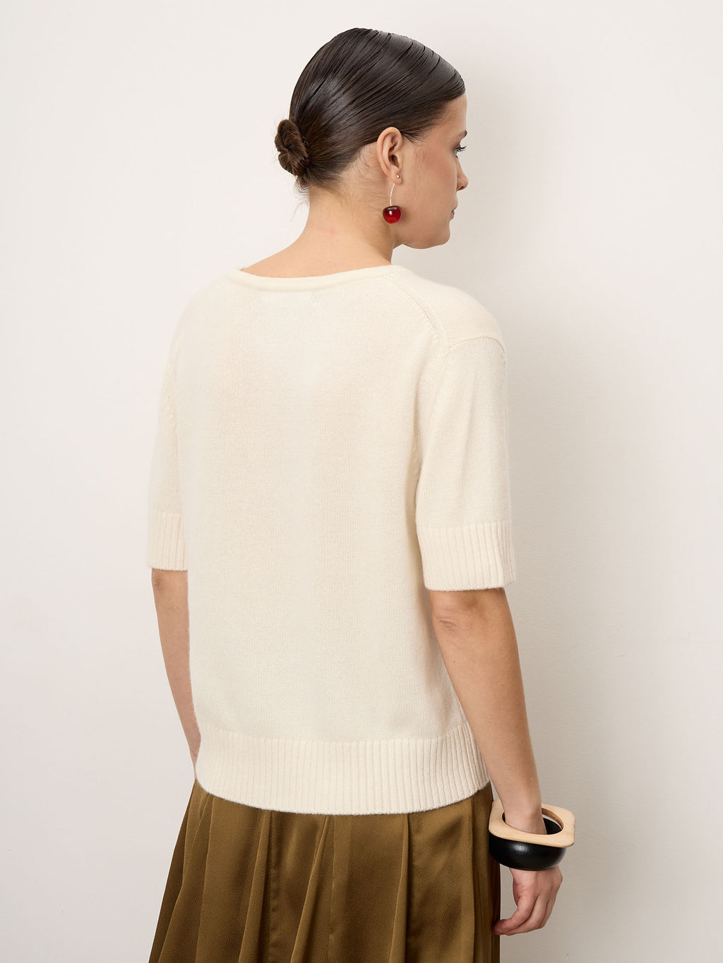 Джемпер женский из кашемира 3060 кремовый