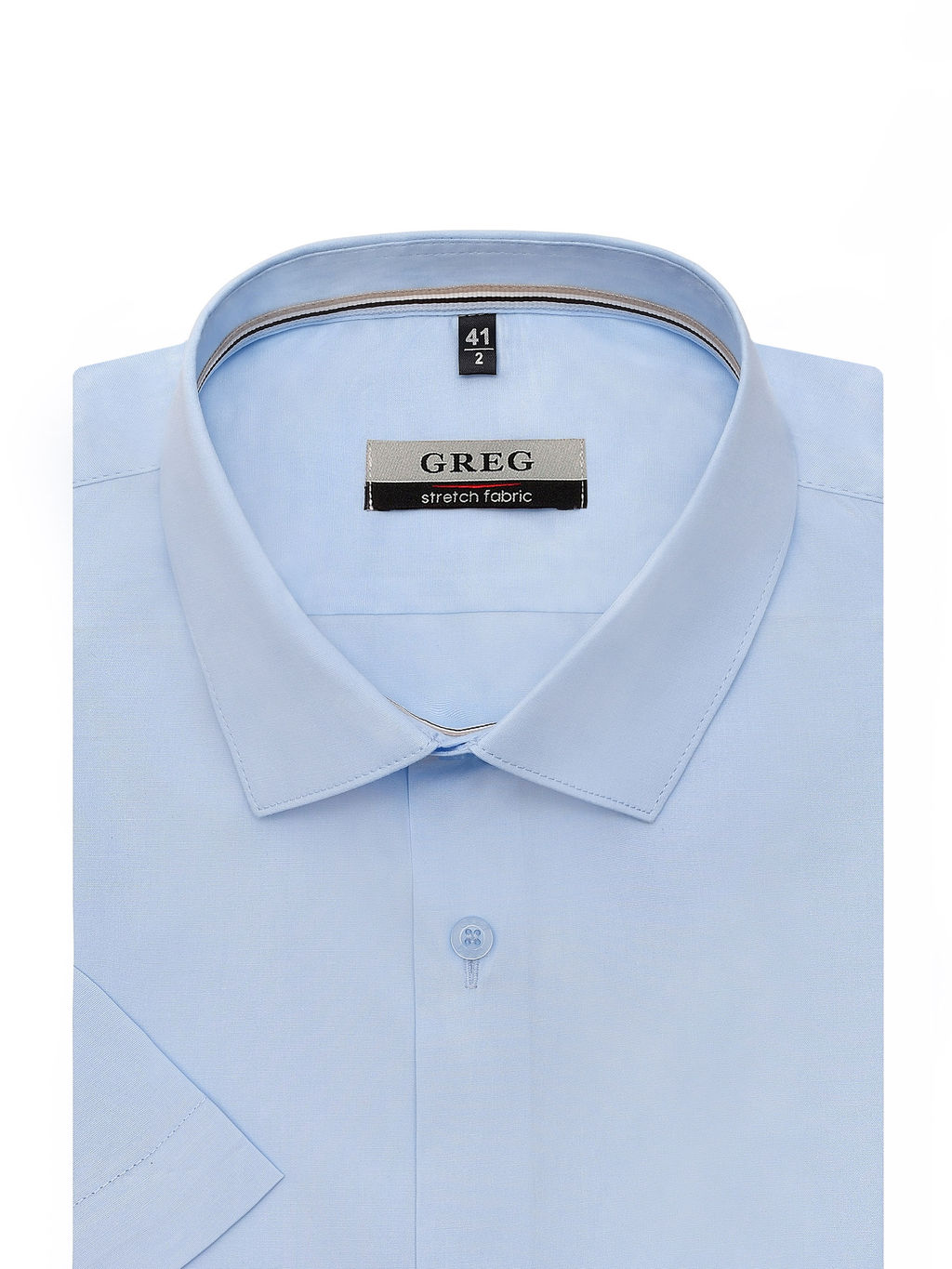 Сорочка мужская короткий рукав GREG 210/207/ZN/1p STRETCH фото 3
