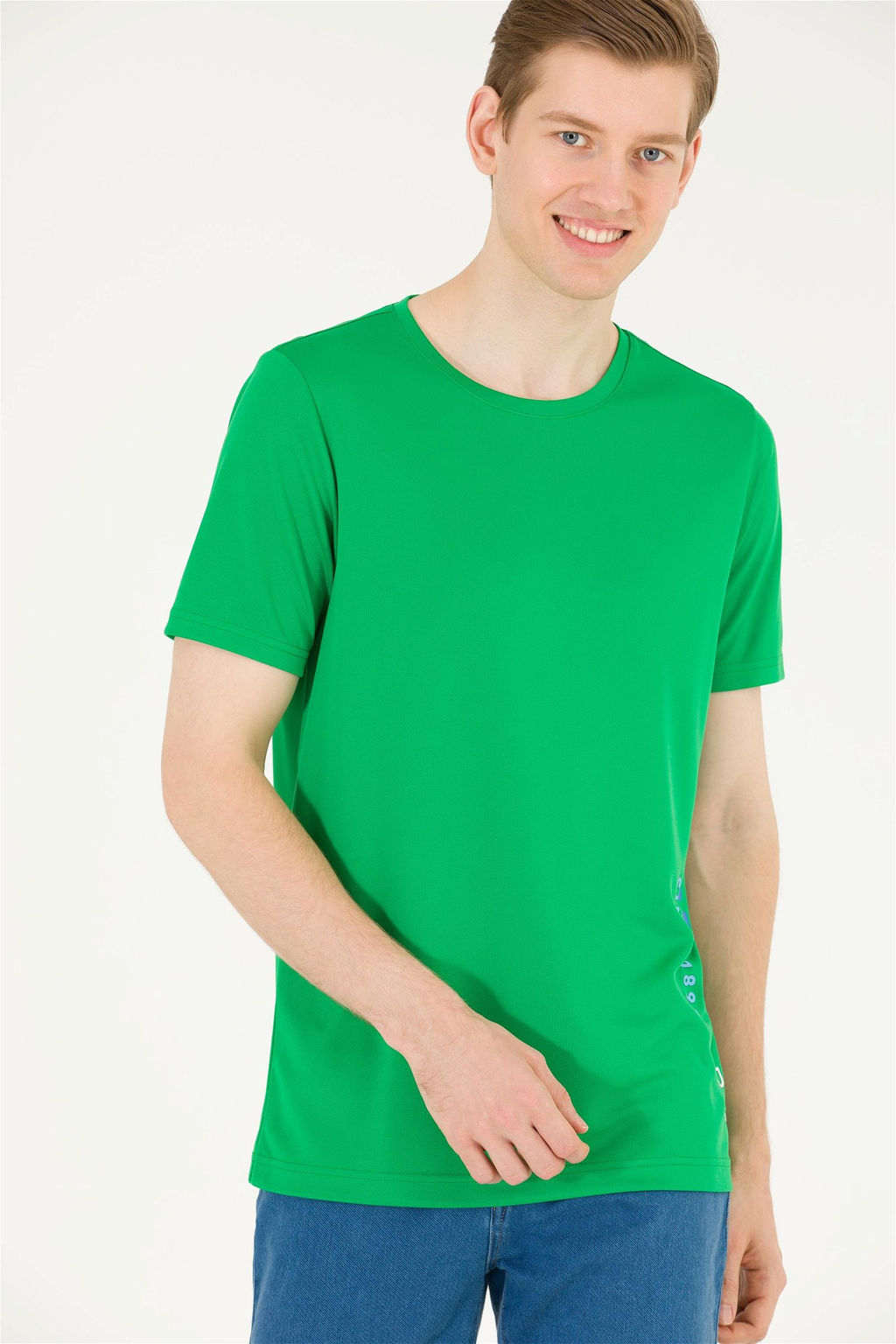 Мужская футболка с круглым вырезом Apple Green - U.s. polo assn фото 11