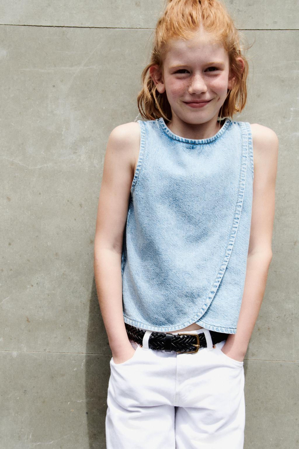 DENIM KRUVAZE BLUZ - Zara фото 4