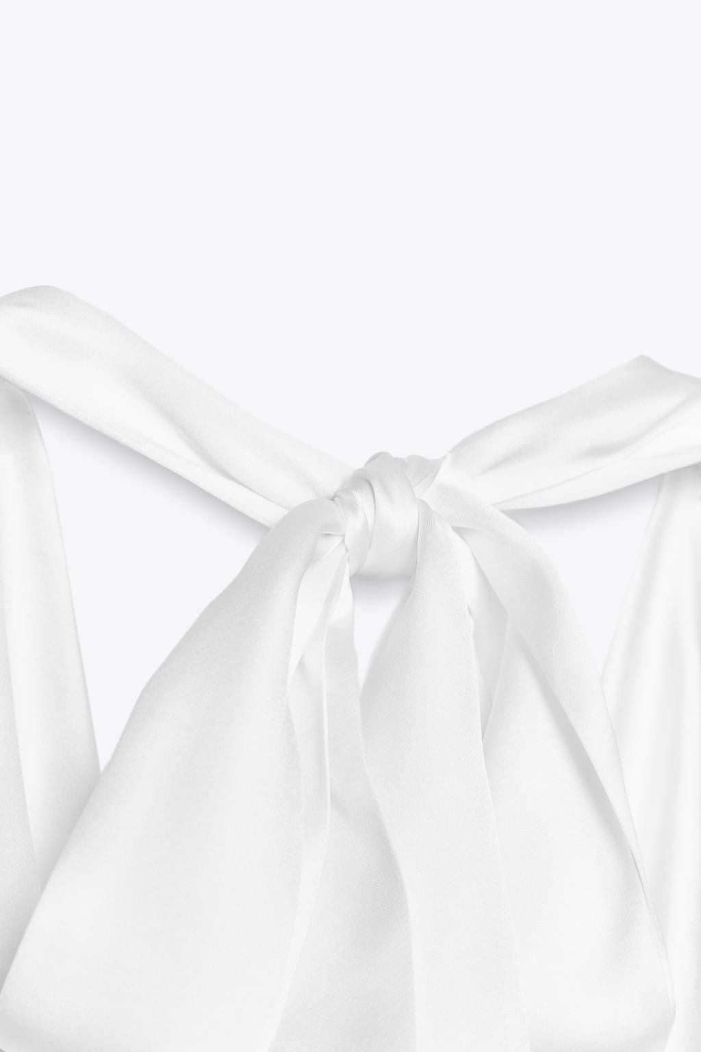 SATIN HALTER TOP - Zara фото 6
