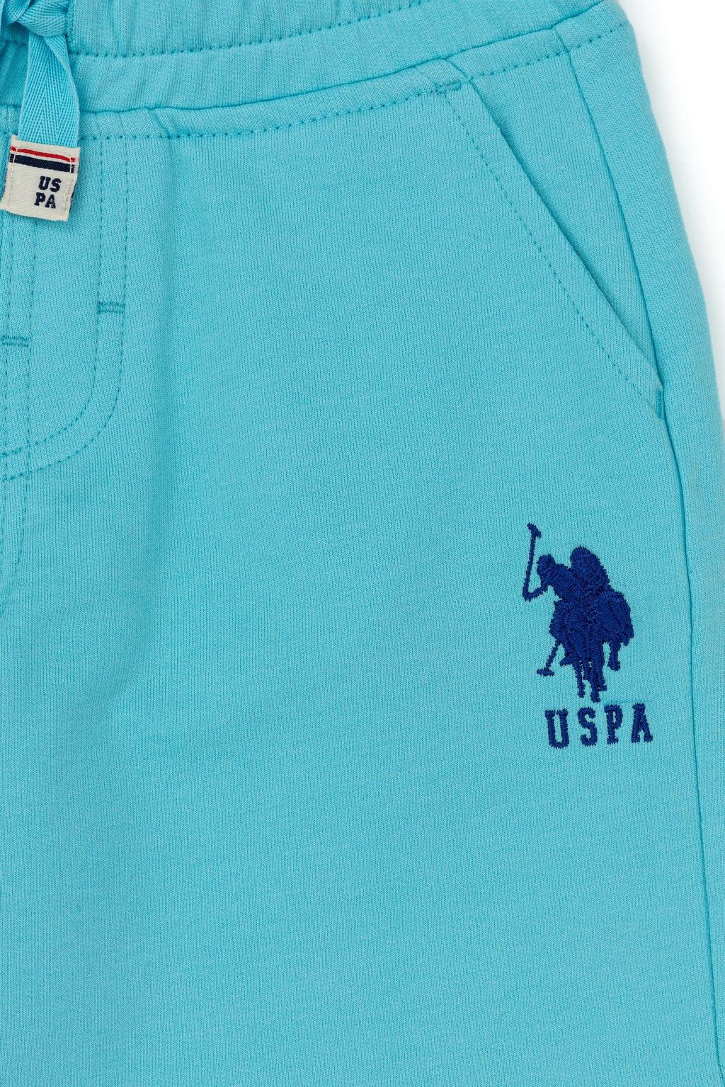 Бирюзовые вязаные шорты для мальчика - U.s. polo assn фото 3