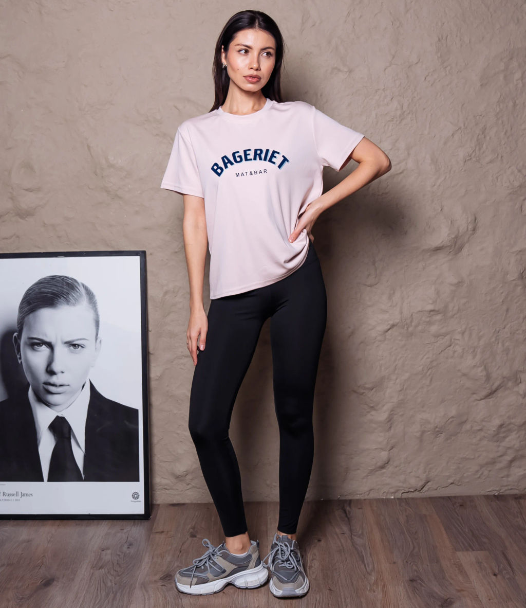 Футболка #КТ6025 (4), пудровый - Dommod фото 4